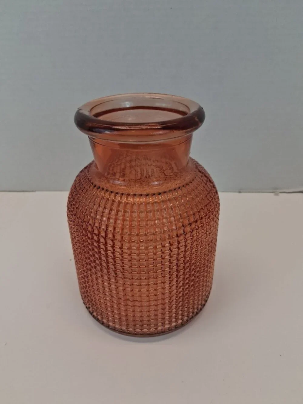AEG LULU Rose Gold/Amber Pink Textured Glass 7